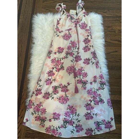 AMELIA NY floral print v-neck dress BNWT size 2 spring summer - Picture 3 of 4